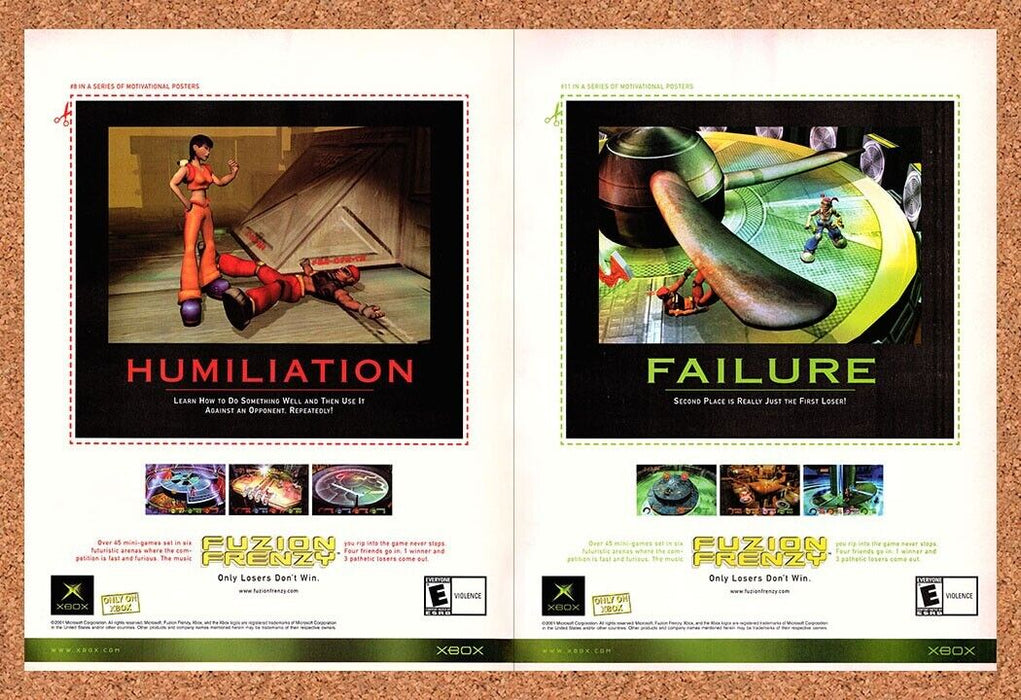 2003 Fuzion Frenzy Xbox Original Ad - for just $21.49! 