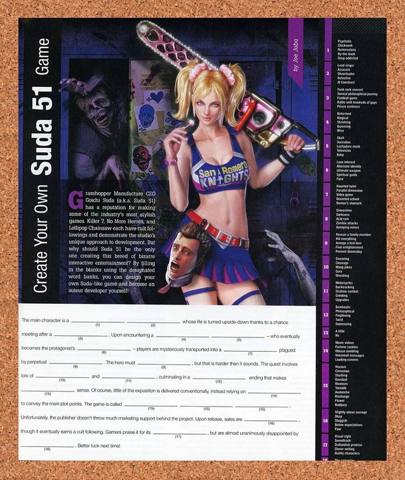 2013 Lollipop Chainsaw PS3 Sweepstakes Original Ad - for just $17.99! 