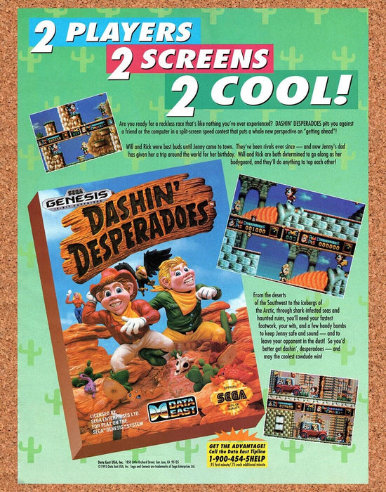 1993 Dashin Desperadoes Genesis Original Ad v1 - for just $17.99! 