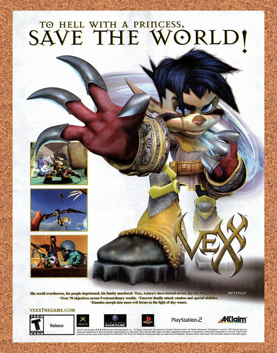 2003 Vexx GameCube Original Ad - for just $17.99! 