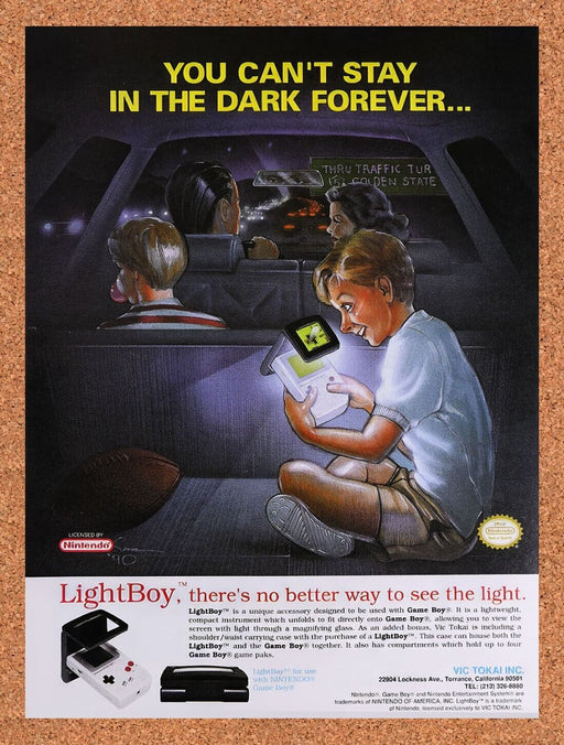 1990 Nintendo Game Boy Light Boy Original Ad v9 - for just $15.29! 