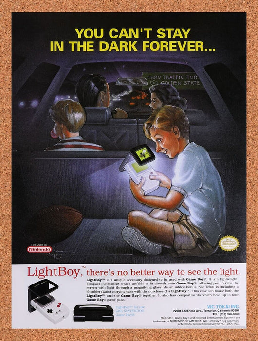 1990 Game Boy Light Boy Original Ad v9 - for just $15.29! 