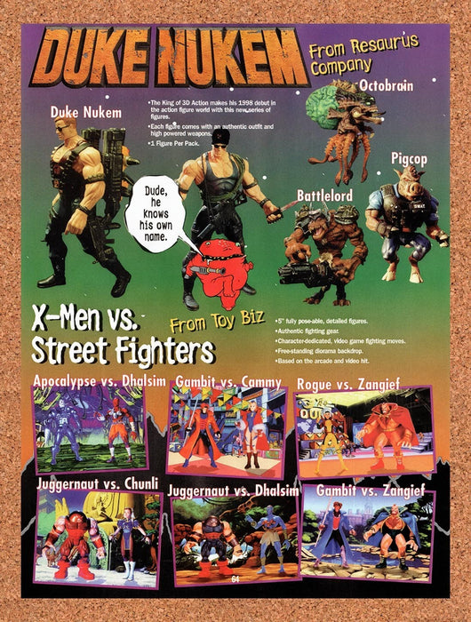 1998 Duke Nukem Action Figures Original Advertisement vr1 - for just $19.49! 