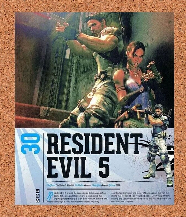 2009 Resident Evil 5 PS3 Original Ad v2 - for just $17.99! 