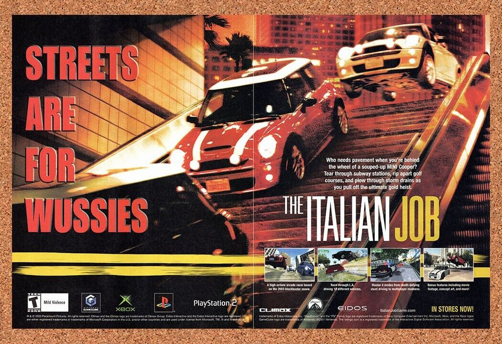 2003 The Italian Job PS2 Original Ad - for just $21.49! 