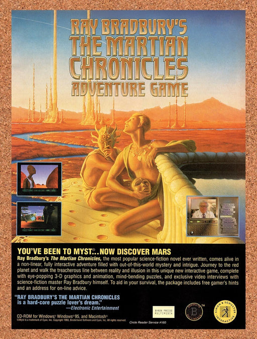 1995 Ray Bradburys The Martian Chronicles Adventure Game PC Original Ad v1 - for just $17.99! 