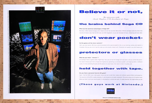 1993 Sega CD Console Original Ad v9 - for just $21.49! 