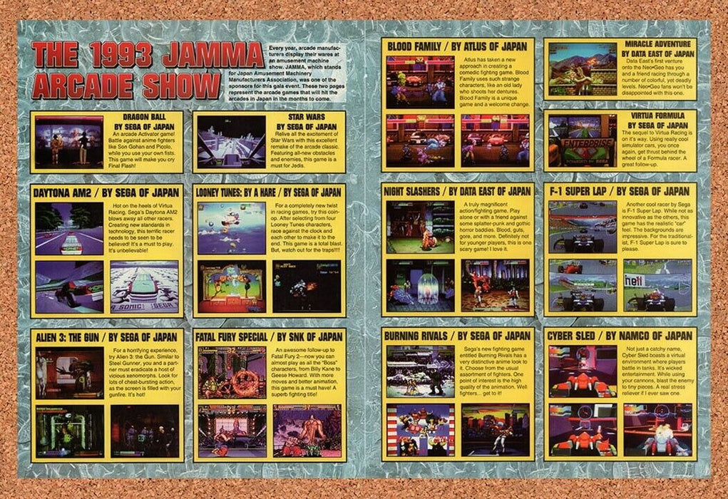 1993 Jamma Arcade Show 1994 Original Ad v1 - for just $21.49! 