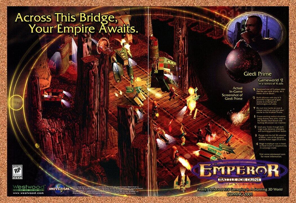 2003 Emperor Battle For Dune PC Original Ad - for just $21.49! 