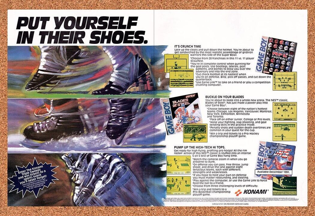 1992 Konami Game Boy Games Original Ad v8 - for just $21.49! 
