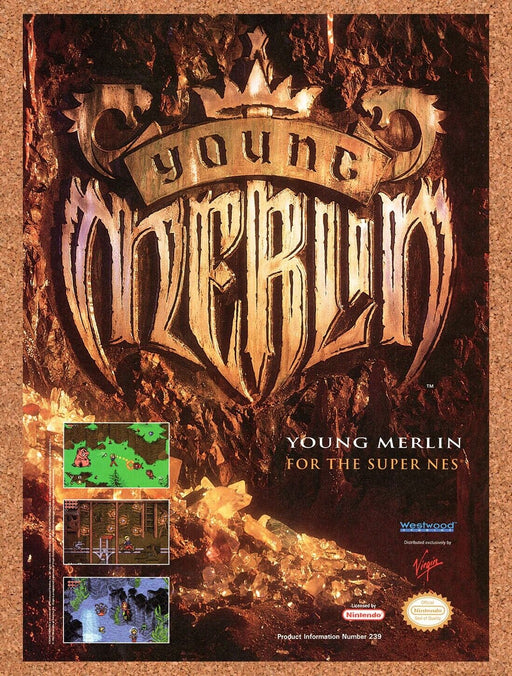 1994 Young Merlin SNES Original Ad v2 - for just $17.99! 