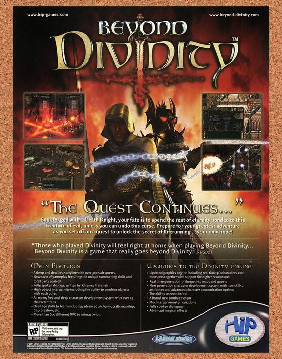 2006 Beyond Divinity PC Original Fantasy Ad - for just $17.99! 