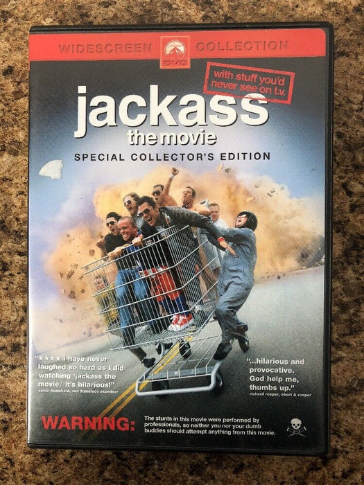 Jackass The Movie (DVD, 2003, Widescreen, Special collectors edition) - L04 - for just $1.99! 