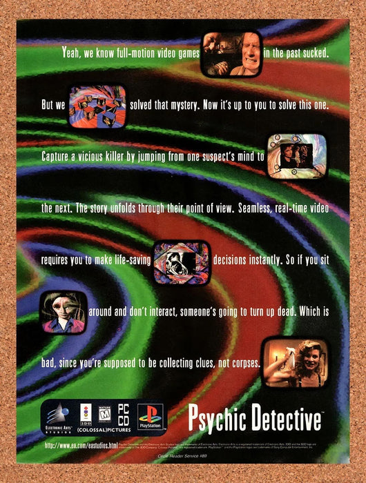 1995 Psychic Detective PC Original Advertisement v1 - for just $16.57! 