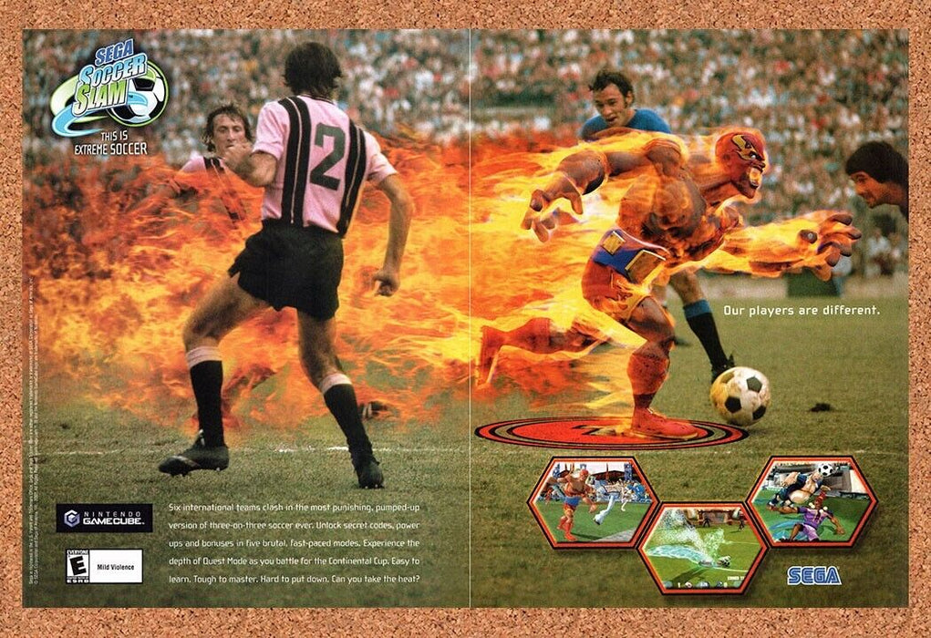 2004 Sega Soccer GameCube Original Ad - for just $21.49! 