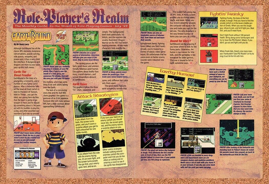 1995 Earthbound SNES Original Ad v2 - for just $21.49! 