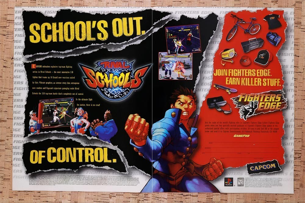 1998 Rival Schools PS1 Original Ad v1 - for just $21.49! 