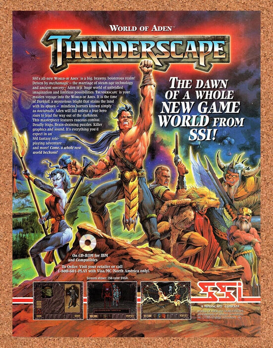 1995 Thunderscape PC Original Ad - for just $17.99! 