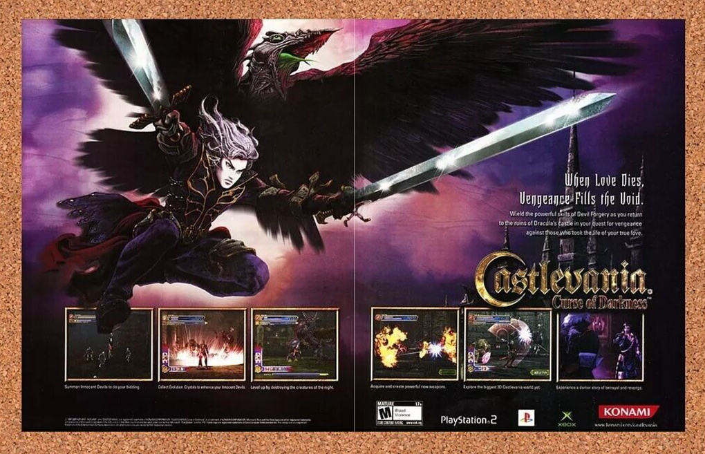 2006 Castlevania Curse of Darkness PS2 Original Ad - for just $21.49! 