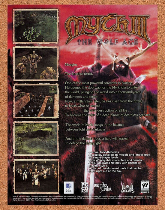 2003 Myth III The Wolf Age PC Original Ad - for just $18.99! 