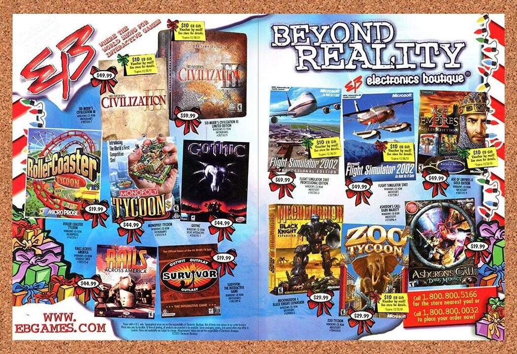 2003 EB Games Christmas Original PC Games Ad v2 - for just $21.49! 