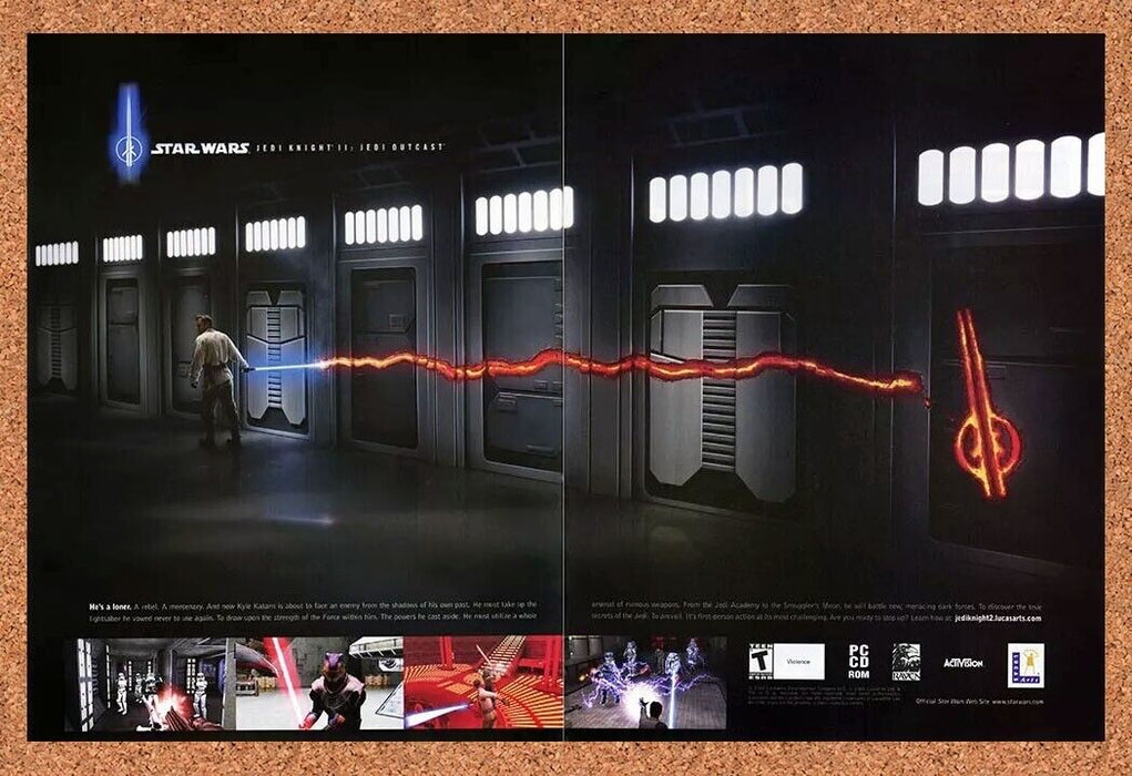 2004 Star Wars Jedi Knight 2 PC Outcast Original Ad - for just $22.49! 