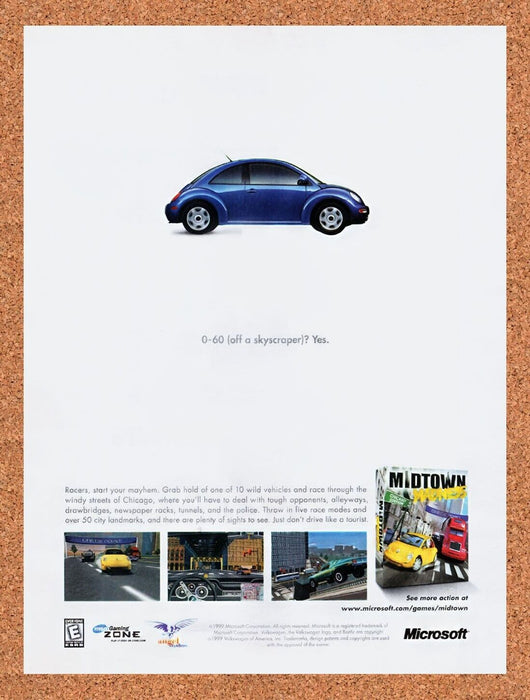 1998 Midtown Madness PC Original Ad v1 - for just $17.99! 