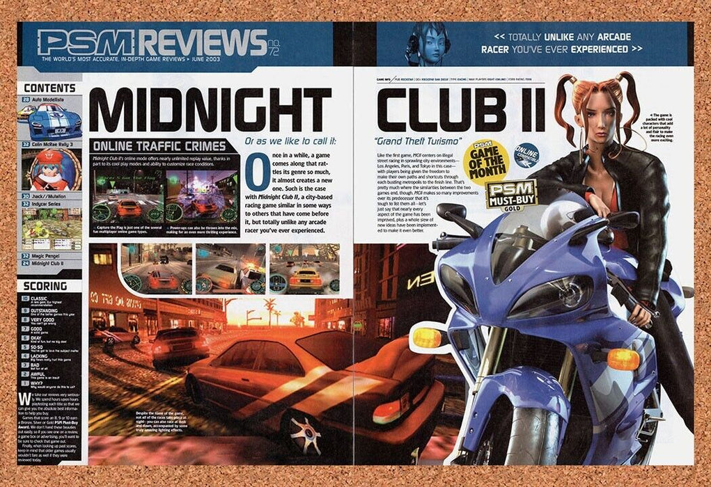 2003 Midnight Club II PS2 Original Ad v2 - for just $21.49! 