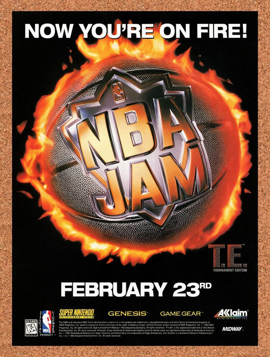1995 NBA Jam TE SNES Original Ad v6 - for just $17.99! 