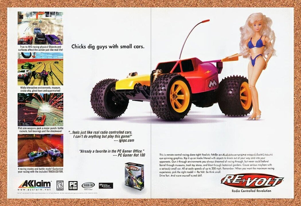 1999 Re-Volt PC Original Ad v4 - for just $18.27! 