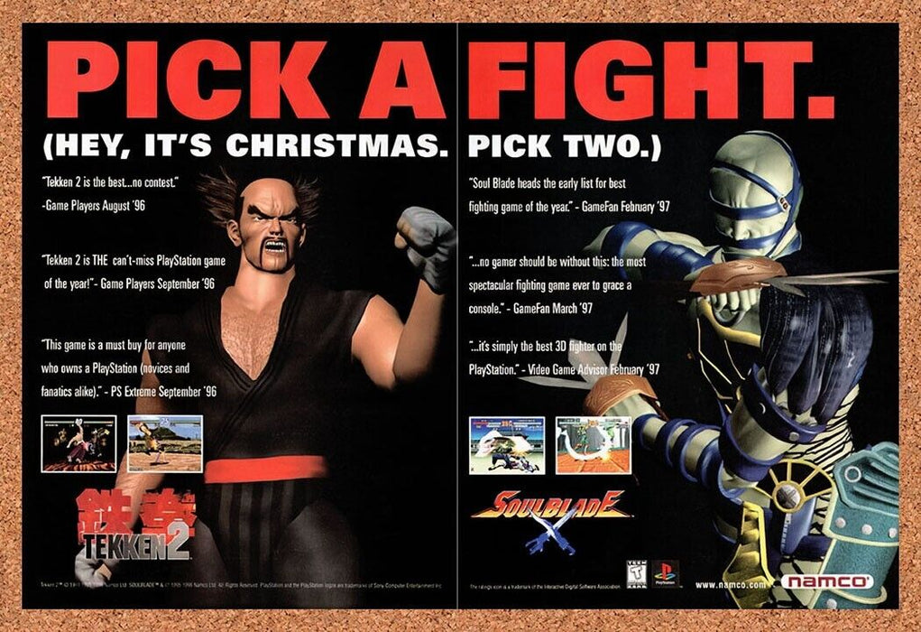 1997 Namco PS1 Fighting Games Original Ad v3 - for just $18.27! 