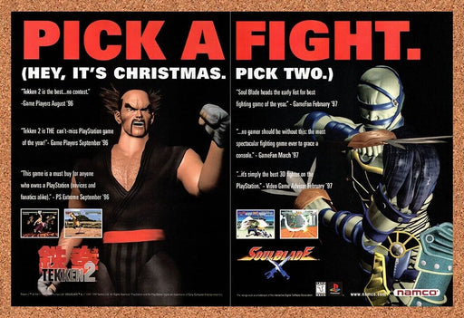 1997 Namco PS1 Fighting Games Original Ad v3 - for just $18.27! 