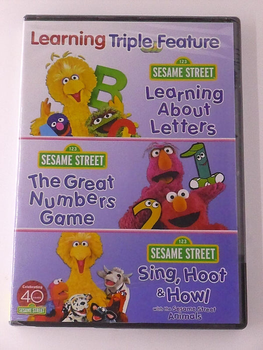 Sesame Street - Learning About Letters, The Great Number.. (DVD, 3-film) - NEW24 - for just $4.99! 