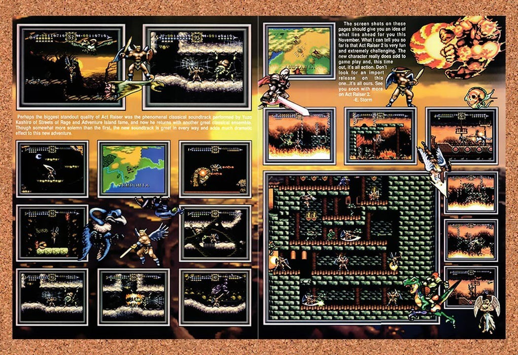 1993 ActRaiser 2 SNES Original Ad v3 - for just $21.69! 