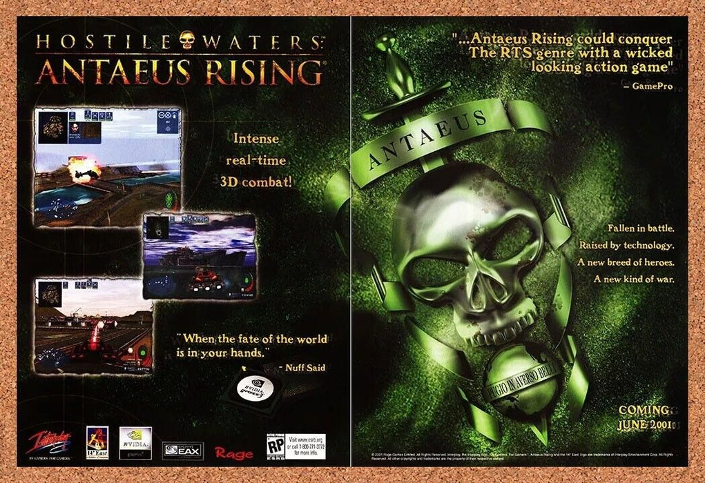 2001 Hostile Waters Antaeus Rising PC Original Ad - for just $22.49! 