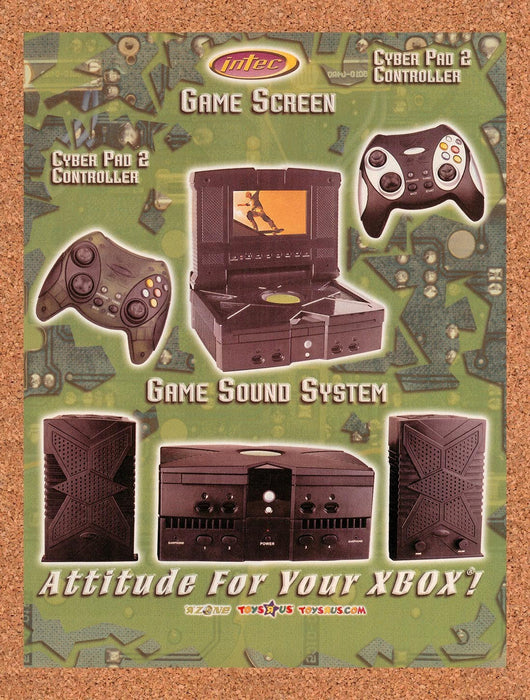 2002 Intec Xbox Accessories Original Ad v3 - for just $16.57! 
