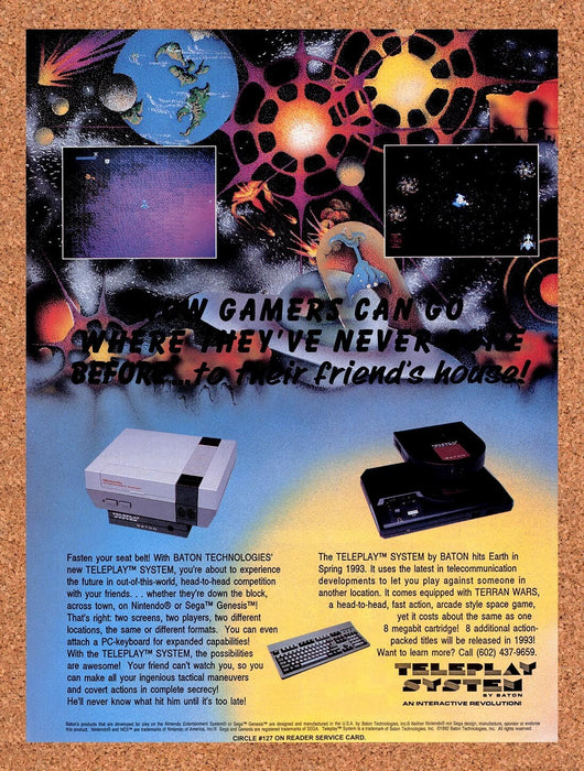 1992 Baton Console Teleplay System Original Ad v1 - for just $17.99! 