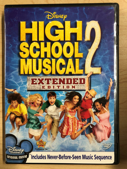 High School Musical 2 (DVD, Disney, Extended Edition, 2007) - L05 - for just $1.99! 
