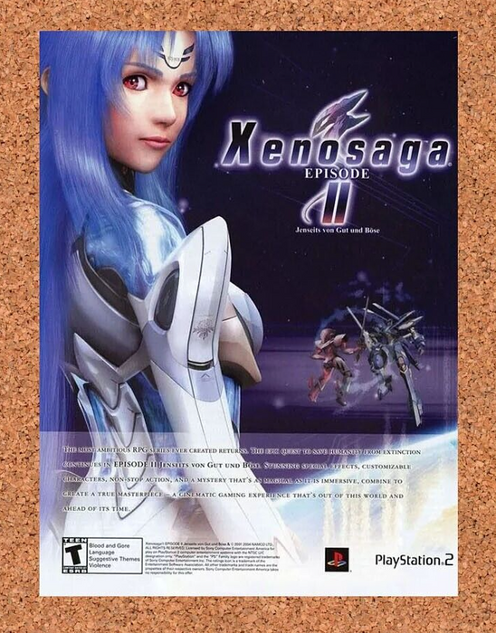 2005 Xenosaga Episode II PS2 Original Ad v2 - for just $17.99! 