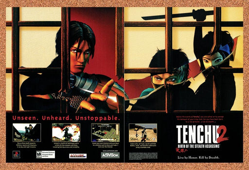 2000 Tenchu 2 Birth Of Stealth Assassins PS1 Original Advertisement 2 - for just $23.99! 
