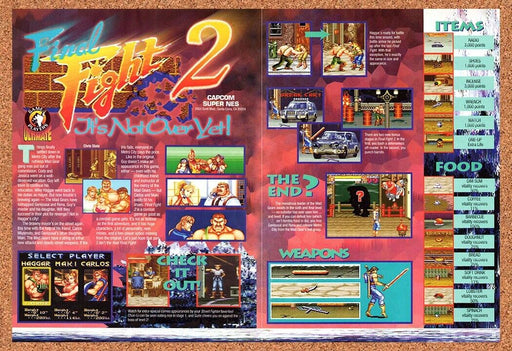 1993 Final Fight 2 SNES Original Ad v3 - for just $21.49! 