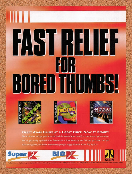 1999 Kmart PS1 Games Original Ad v3 - for just $17.99! 