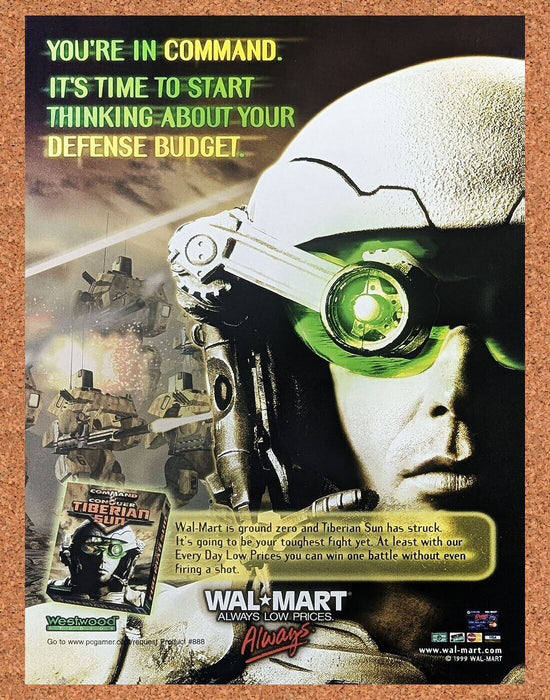 2001 Command & Conquer Tiberian Sun PC Original Ad - for just $17.99! 