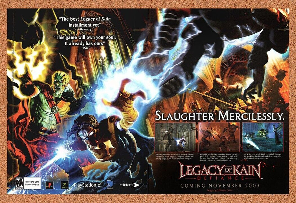 2003 Legacy of Kain Defiance PS2 Original Ad v1 - for just $21.49! 