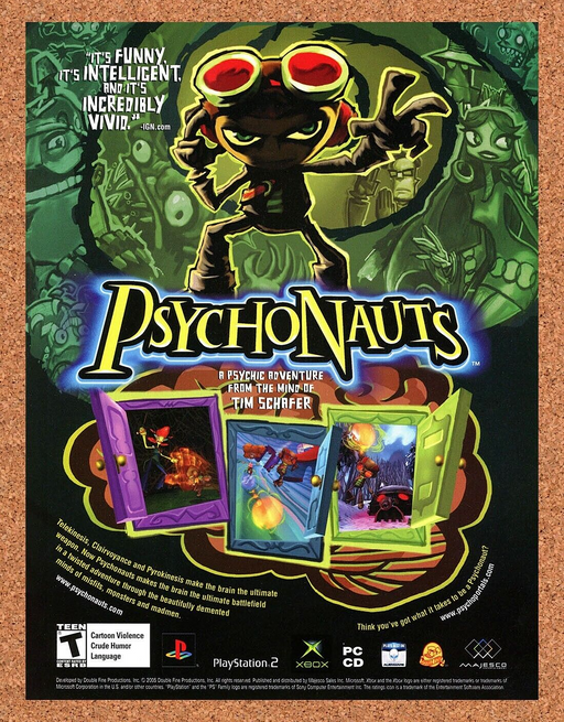 2005 Psychonauts Xbox Original Ad v2 - for just $18.49! 