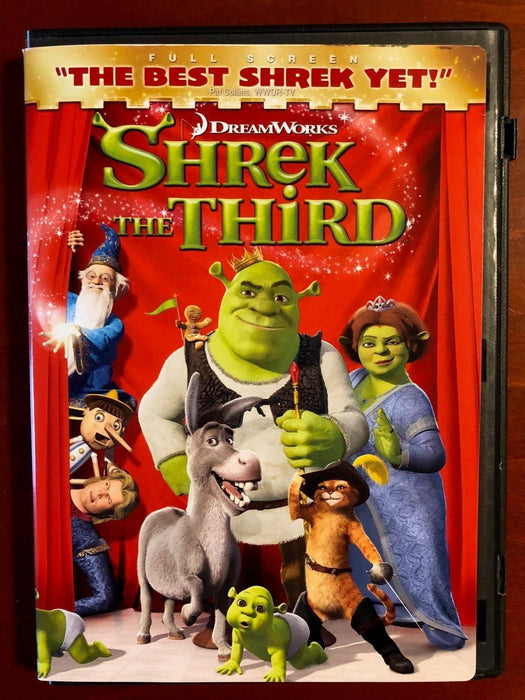 Shrek the Third (DVD, 2007, Full Screen) - J0129 - for just $1.99! 