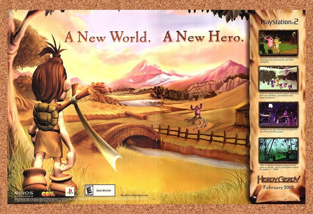 2002 Herdy Gerdy PS2 Original Ad - for just $21.49! 