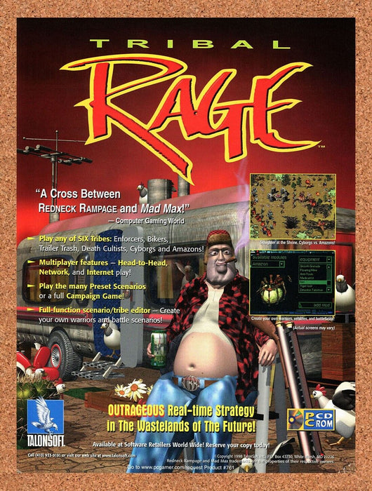 2000 Tribal Rage PC Original Ad - for just $17.99! 
