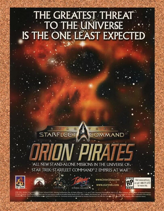 2003 Star Trek Starfleet Command Orion Pirates PC Original Ad v6 - for just $17.99! 