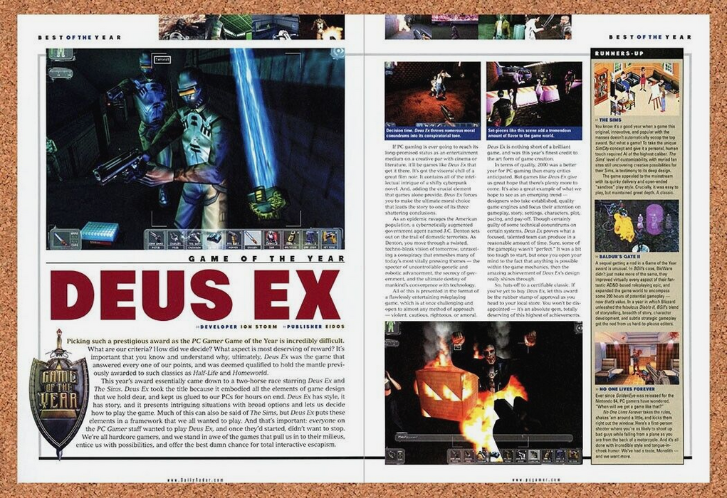 2001 Deux Ex PC Original Ad - for just $21.49! 